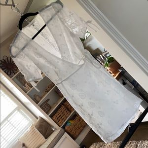 Lacey White Wrap dress